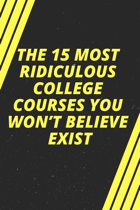 weird college classes|The 15 Most Ridiculous College Courses You Won’t Believe Exist.
